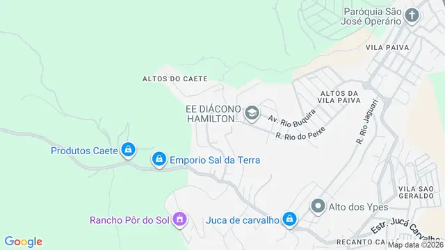 Mapa do bairro Altos do Caetê I, São José dos Campos - SP