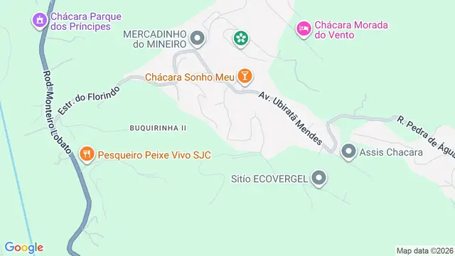 Mapa do bairro Buquirinha II, São José dos Campos - SP