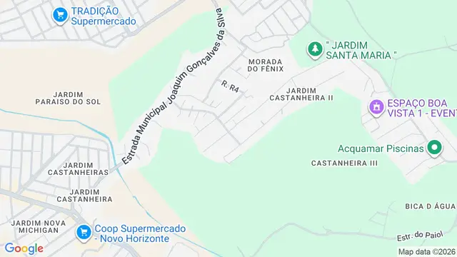 Mapa do bairro Chácara São Sebastião, São José dos Campos - SP