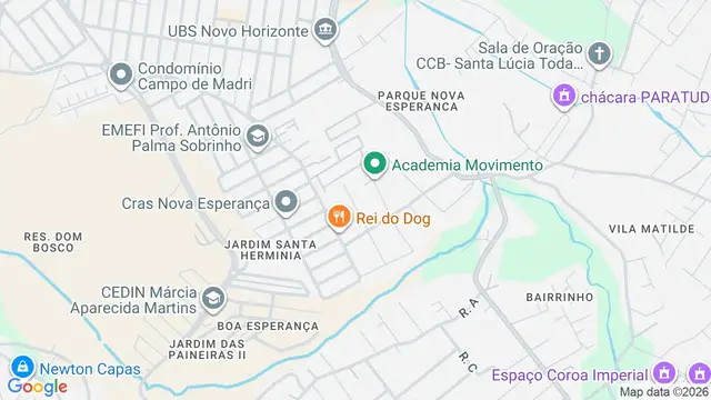 Mapa do bairro Chácaras Boa Esperança, São José dos Campos - SP