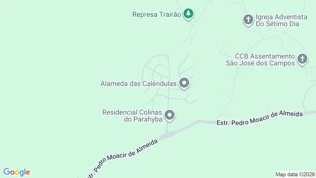 Mapa do bairro Condomínio Colinas do Parahyba, São José dos Campos - SP