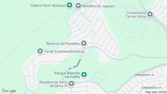 Mapa do bairro Condomínio Reserva do Paratehy, São José dos Campos - SP