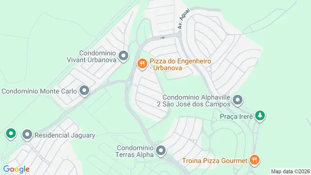 Mapa do bairro Condomínio Residencial Monaco, São José dos Campos - SP