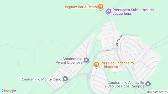Mapa do bairro Condomínio Residencial Mont Blanc, São José dos Campos - SP