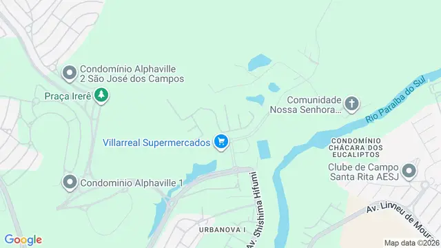 Mapa do bairro Condomínio Residencial Montserrat, São José dos Campos - SP