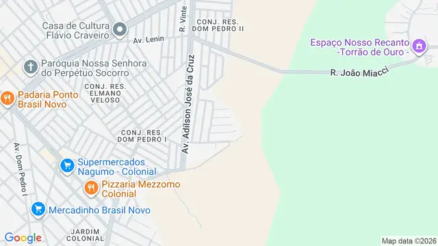 Mapa do bairro Conjunto Papa João Paulo II, São José dos Campos - SP