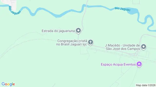 Mapa do bairro Jaguari, São José dos Campos - SP