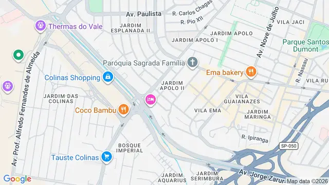 Mapa do bairro Jardim Apolo II, São José dos Campos - SP