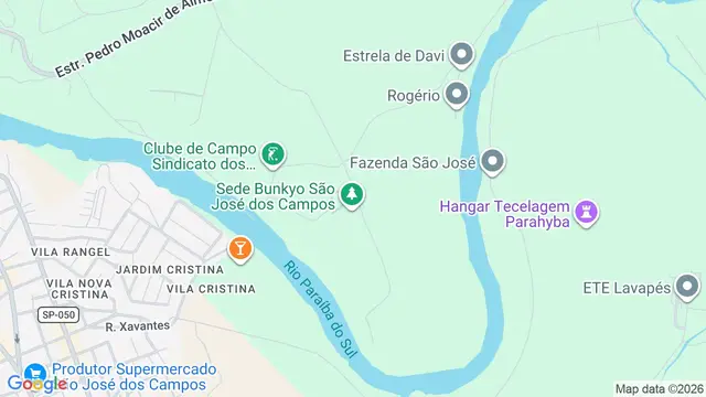 Mapa do bairro Jardim Beira Rio, São José dos Campos - SP