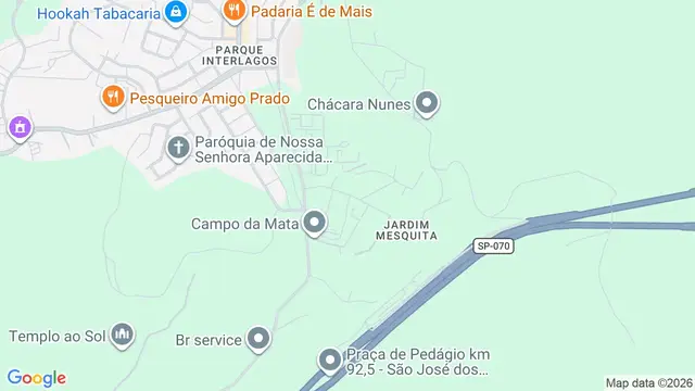 Mapa do bairro Jardim Mesquita, São José dos Campos - SP
