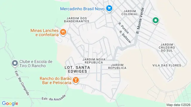 Mapa do bairro Jardim Nova República, São José dos Campos - SP