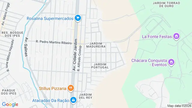 Mapa do bairro Jardim Portugal, São José dos Campos - SP
