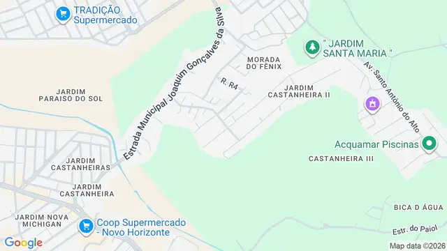 Mapa do bairro Jardim Santa Maria, São José dos Campos - SP