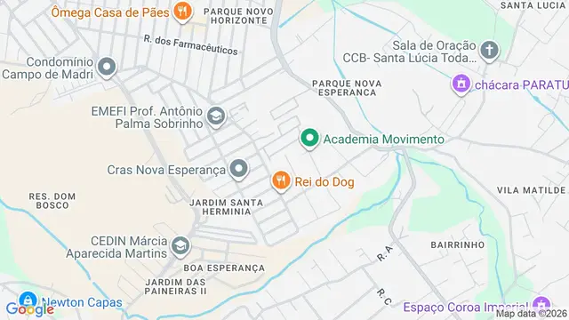 Mapa do bairro Loteamento Boa Esperança II, São José dos Campos - SP