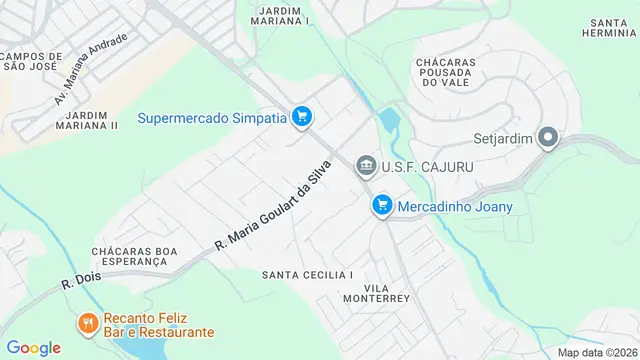 Mapa do bairro Loteamento Estância Nova Jersey, São José dos Campos - SP