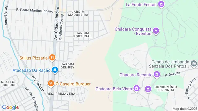 Mapa do bairro Loteamento Floresta, São José dos Campos - SP