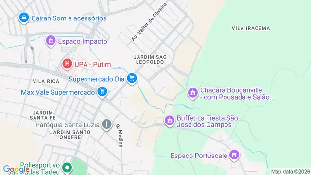 Mapa do bairro Loteamento Terra Brasilis, São José dos Campos - SP