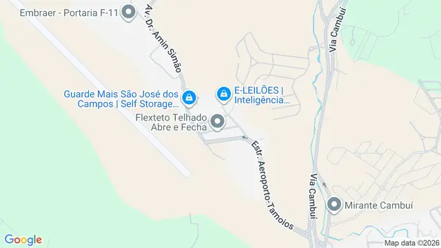Mapa do bairro Parque Santos Dumont, São José dos Campos - SP