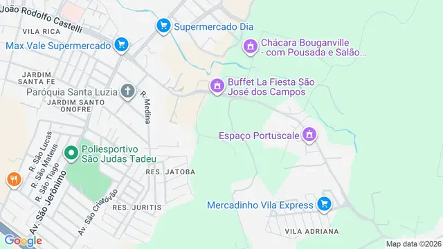 Mapa do bairro Putim, São José dos Campos - SP