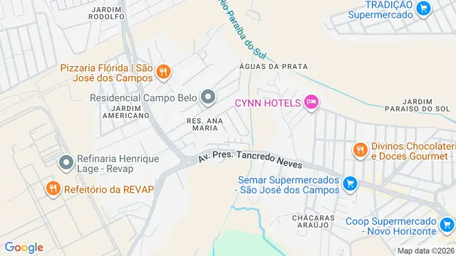 Mapa do bairro Residencial Ana Maria, São José dos Campos - SP