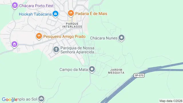 Mapa do bairro Residencial Interlagos, São José dos Campos - SP