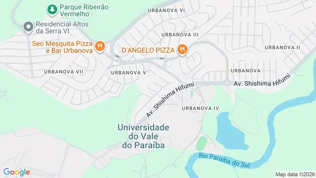Mapa do bairro Urbanova IV-A, São José dos Campos - SP
