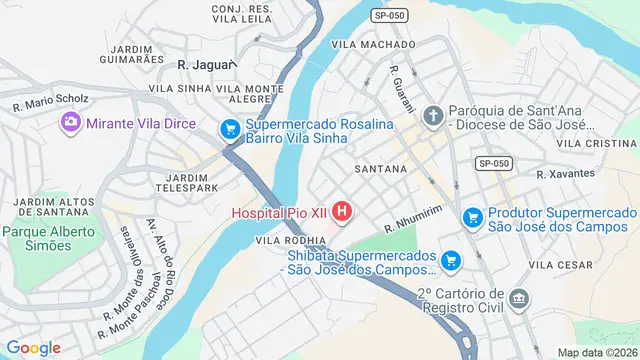 Mapa do bairro Vila Esmeralda, São José dos Campos - SP