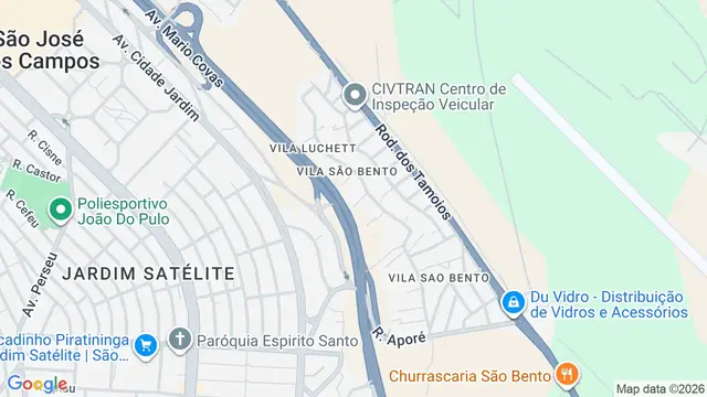 Mapa do bairro Vila Luchetti, São José dos Campos - SP