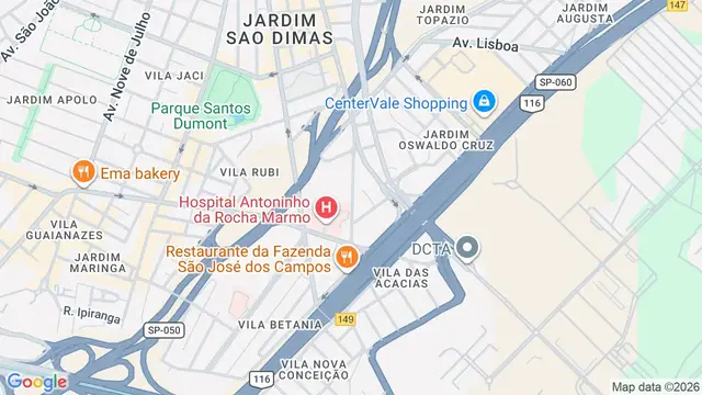 Mapa do bairro Vila Sanches, São José dos Campos - SP