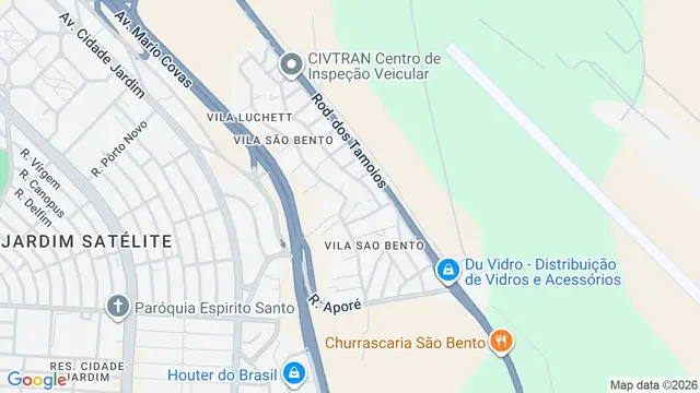 Mapa do bairro Vila São Bento, São José dos Campos - SP